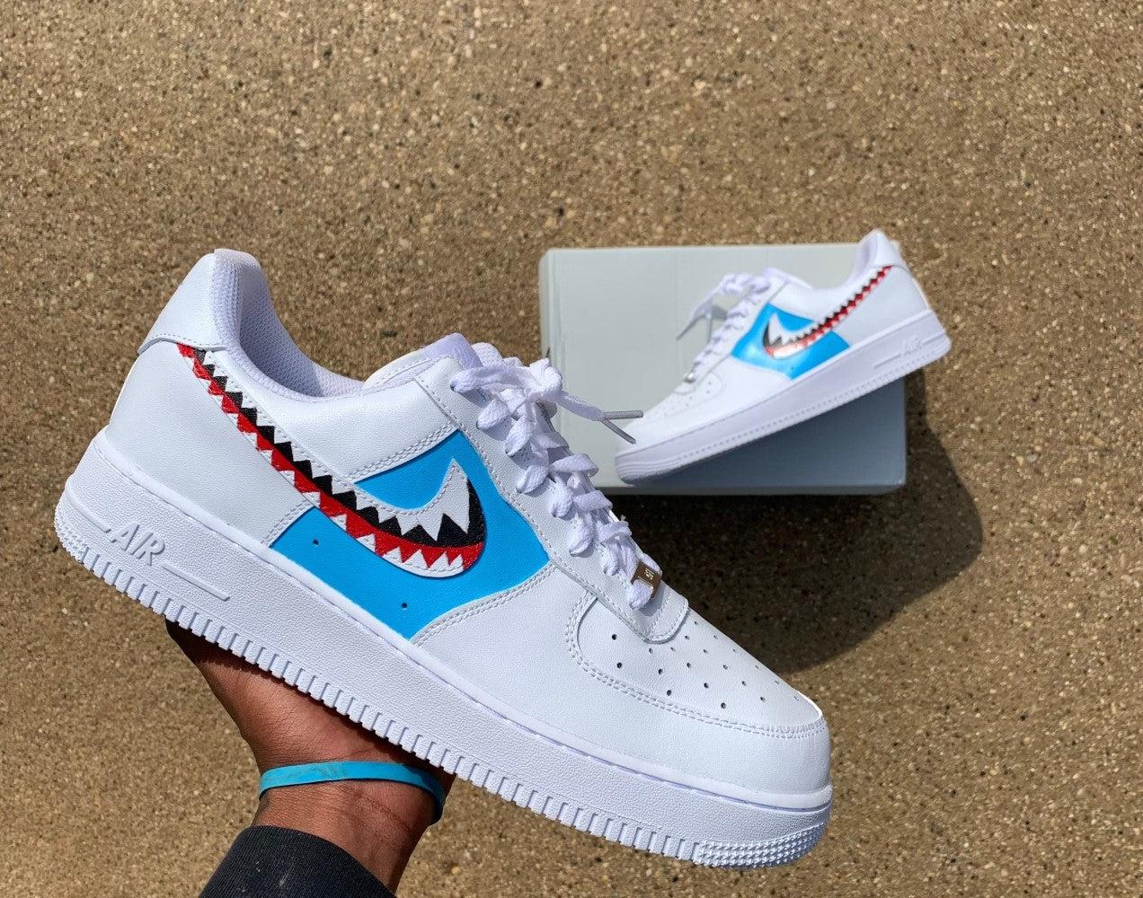 Shark Teeth Custom Air Force 1-shecustomize