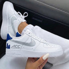 Silver Blue City Print Custom Air Force 1-shecustomize