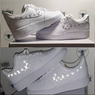Silver LV Custom Air Force 1-shecustomize