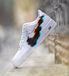 Sleek Black Pixel Art Pattern Custom Air Force 1-shecustomize