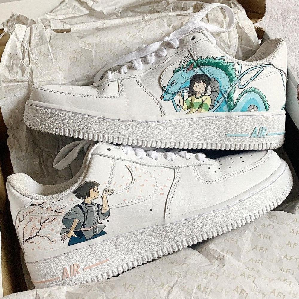 Spirited Away Haku And Chihiro Custom Air Force 1-shecustomize