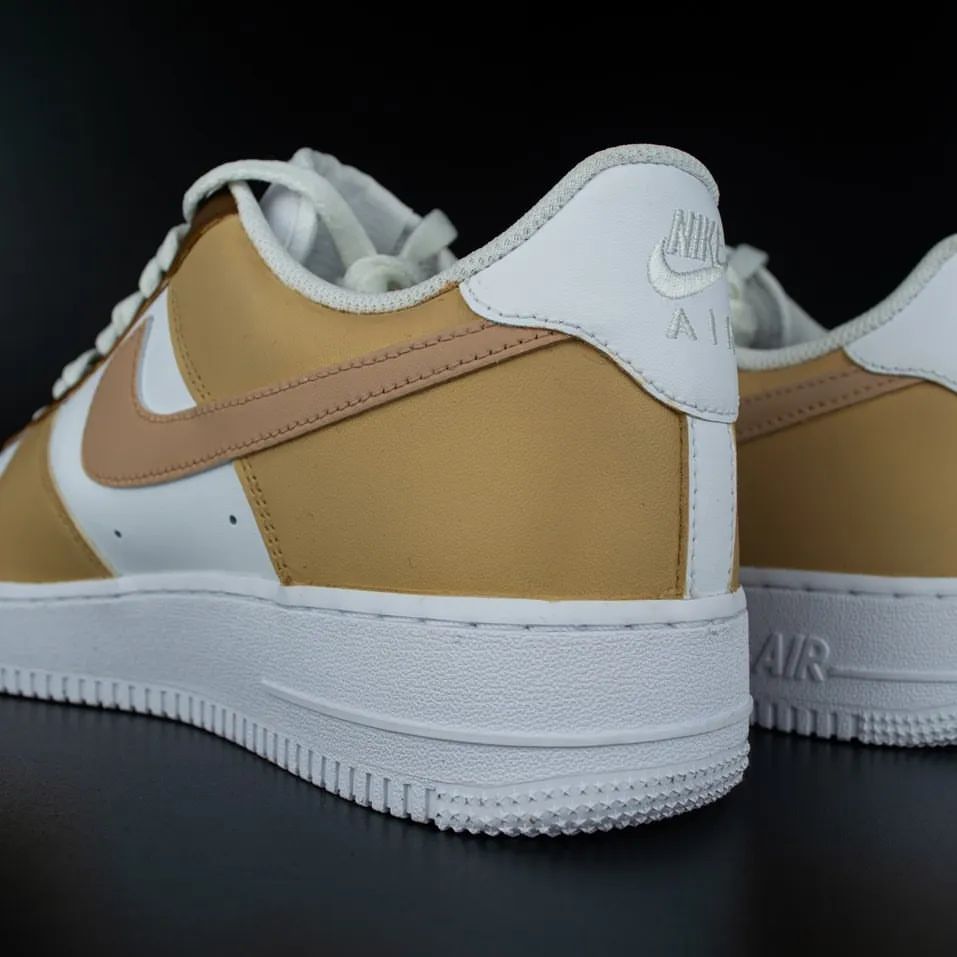Tan Brown Custom Air Force 1-shecustomize