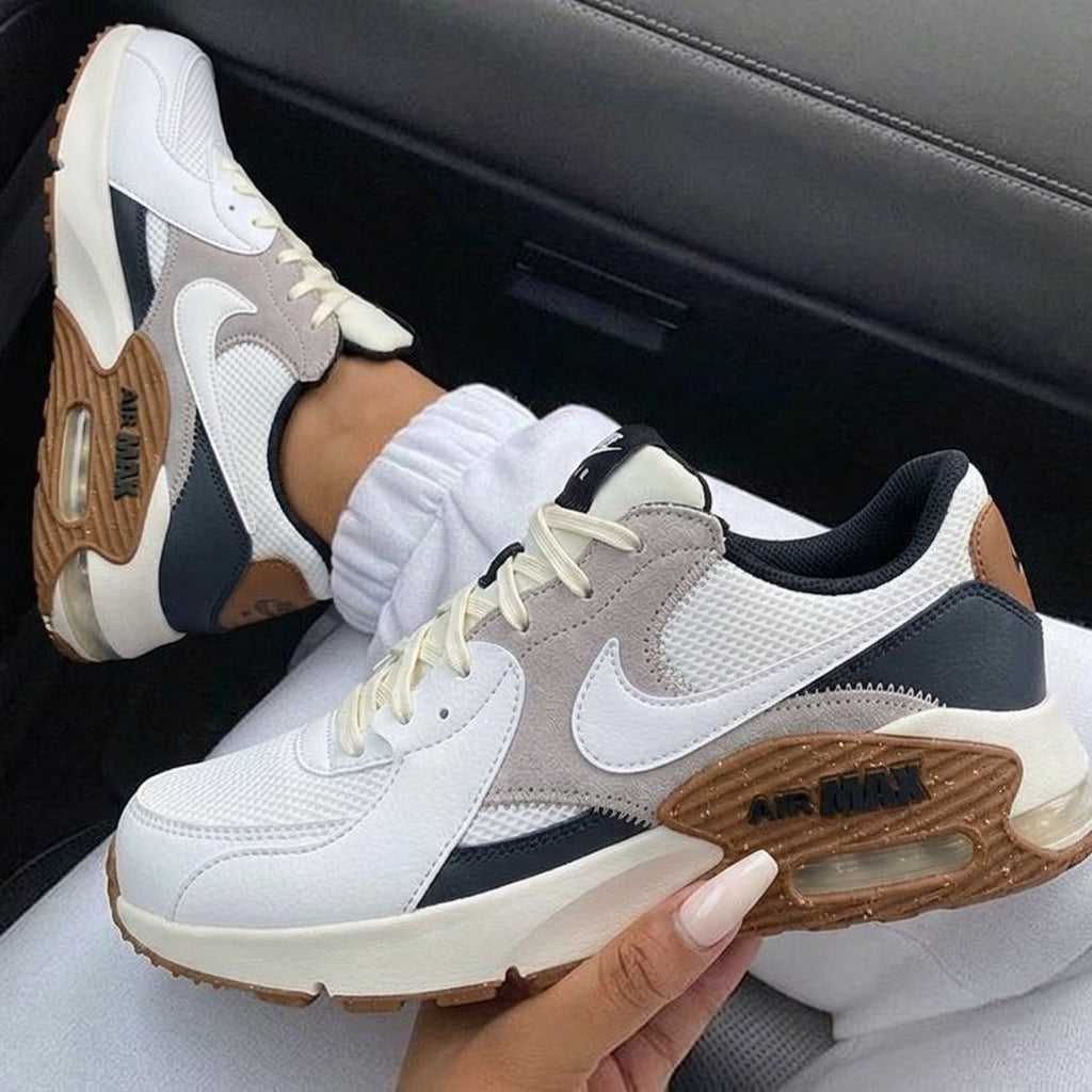 Tan Light Gray Black Suede Custom Nike Air Max