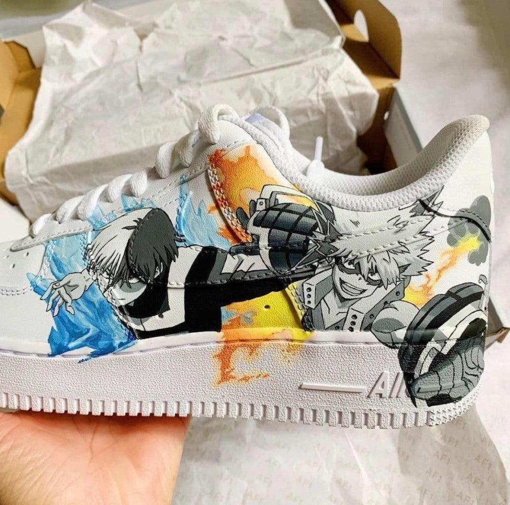Tanjiro X Bakugo X Todoroki X Yoriichi Custom Air Force 1-shecustomize