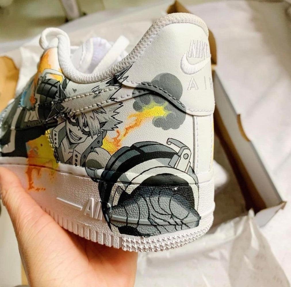 Tanjiro X Bakugo X Todoroki X Yoriichi Custom Air Force 1-shecustomize