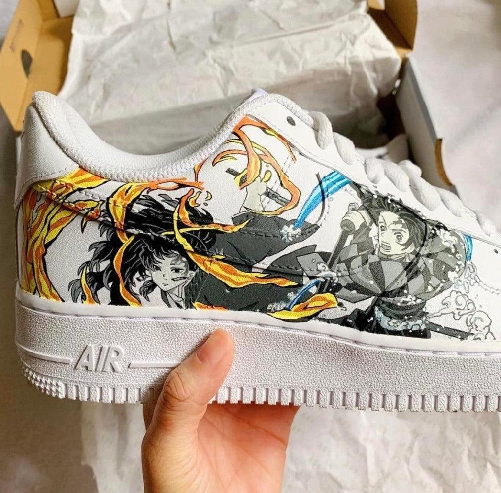 Tanjiro X Bakugo X Todoroki X Yoriichi Custom Air Force 1-shecustomize