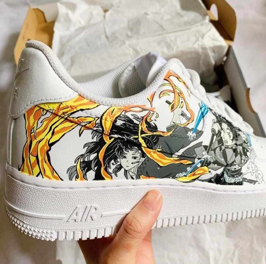 Tanjiro X Bakugo X Todoroki X Yoriichi Custom Air Force 1-shecustomize