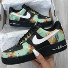 Teal Splatter Custom Air Force 1-shecustomize