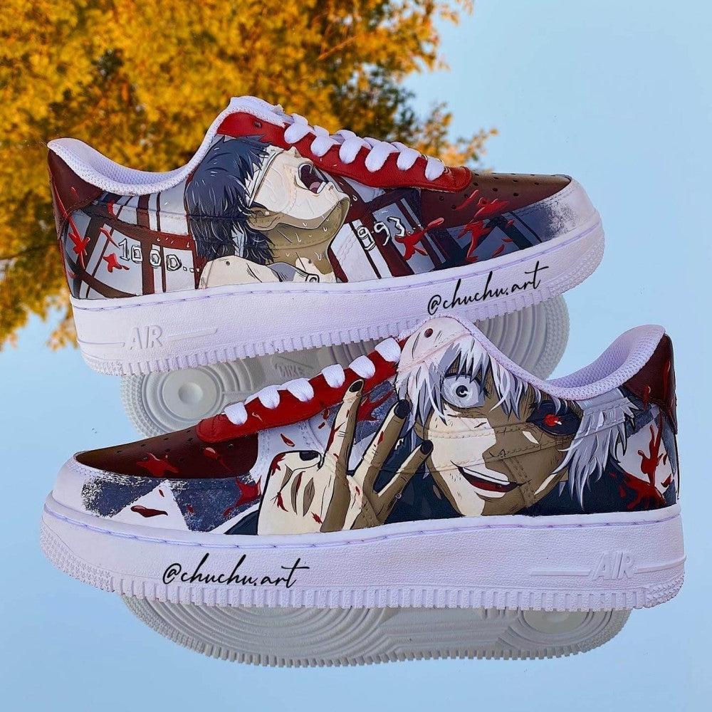 Tokyo Ghoul Kaneki Amine Custom Air Force 1-shecustomize