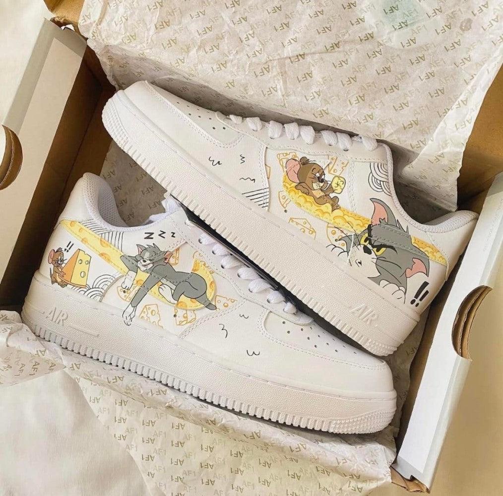 Tom And Jerry Custom Air Force 1 â SHECUSTOMIZE