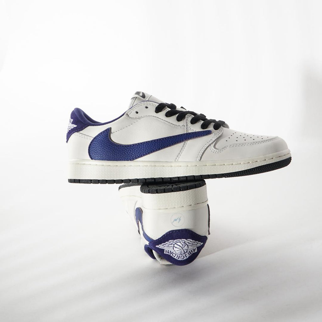 Travis Scott Blue White Custom Air Jordan 1 â shecustomize