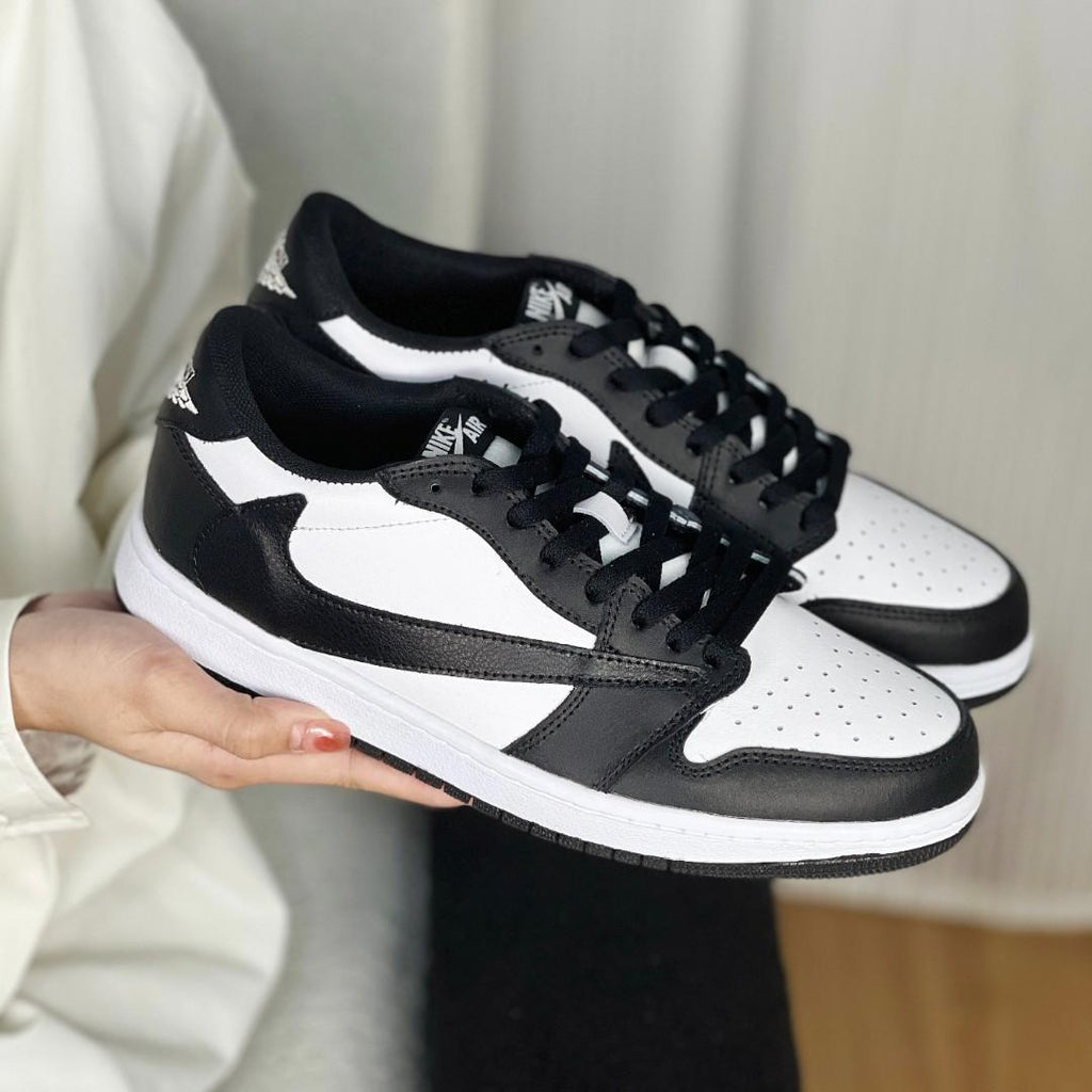 TravisScott Black White Custom Air Jordan 1 Low-shecustomize