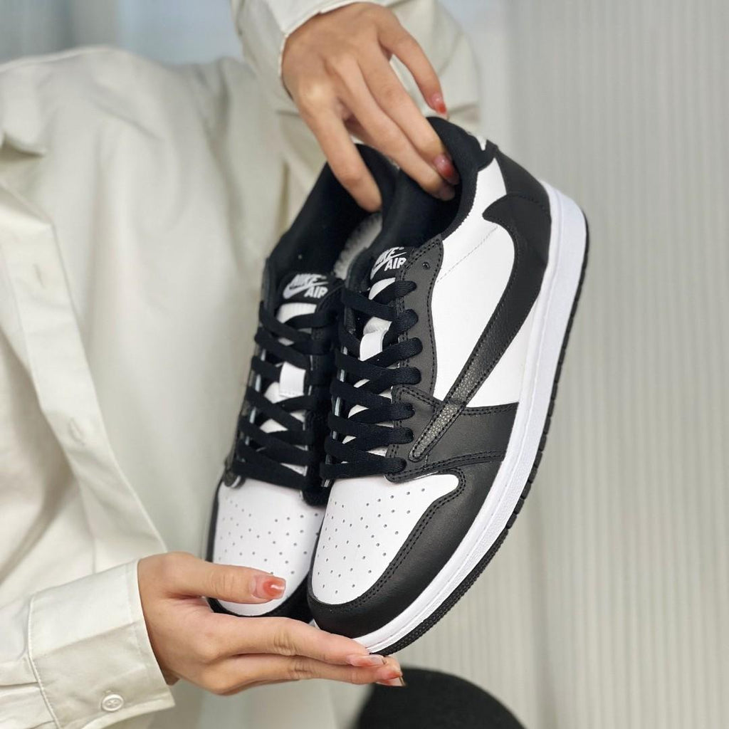 TravisScott Black White Custom Air Jordan 1 Low-shecustomize