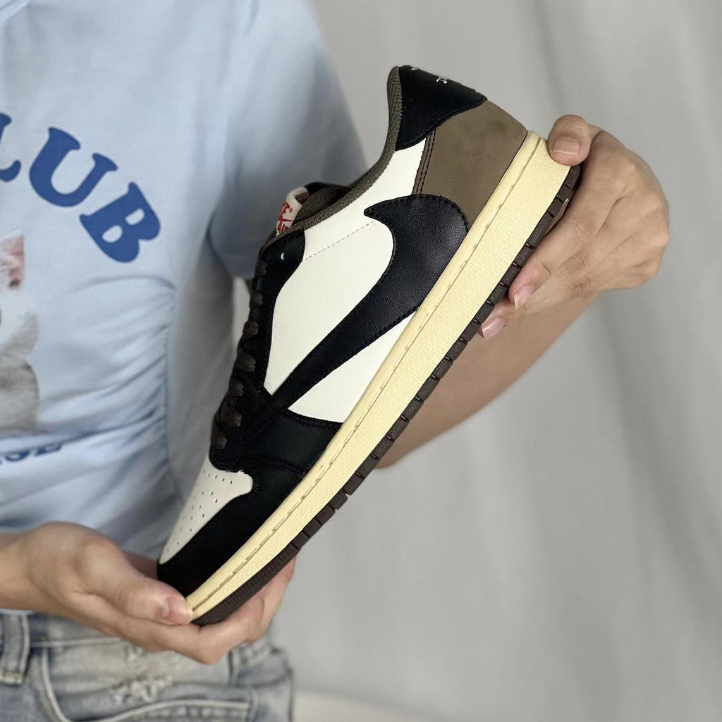 TravisScott Mocha Custom Air Jordan 1 Low-shecustomize