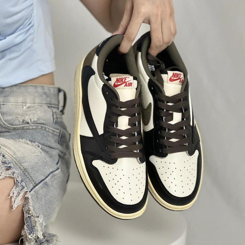 TravisScott Mocha Custom Air Jordan 1 Low-shecustomize