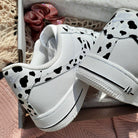 Trendy Black Cow Print Custom Air Force 1-shecustomize