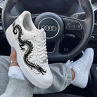 White Black Dragon Custom Air Force 1-shecustomize