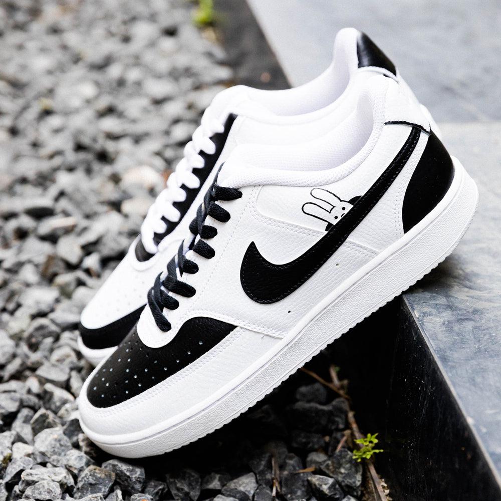 White Black Rabbit Nike Count Custom Shoes Sneakers-shecustomize