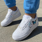 White Butterfly Custom Air Force 1-shecustomize