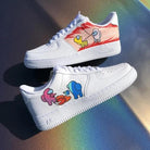 White Cartoon Character Custom Air Force 1-shecustomize