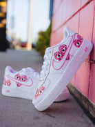 White Pink Heart - Pattern Custom Air Force 1-shecustomize