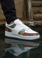 White Rusty Pattern Custom Air Force 1-shecustomize