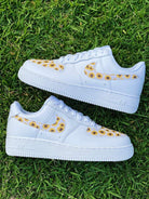 White Sunflower Custom Air Force 1-shecustomize