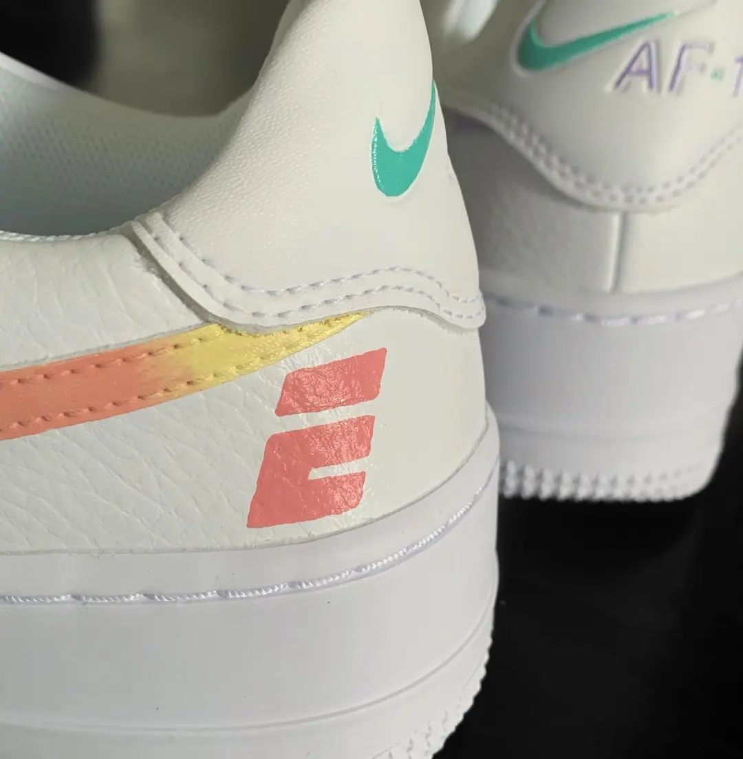 White Tie - Dye Custom Air Force 1-shecustomize