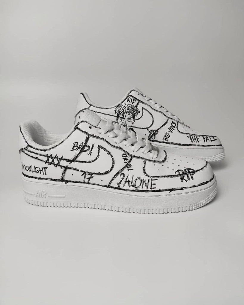 XXXTentacion Sketch Custom Air Force 1-shecustomize