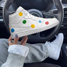 Yellow Green Blue Red Dots Custom Air Jordan 1-shecustomize