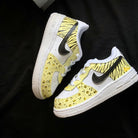 Yellow Leopard Zebra Custom Air Force 1-shecustomize