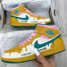 Yellow Pink Green Drip Custom Air Jordan 1-shecustomize