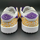 Yellow Purple Crackle Custom Air Jordan 1-shecustomize