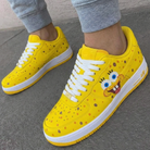 Yellow SpongeBob Themed Custom Air Force 1-shecustomize