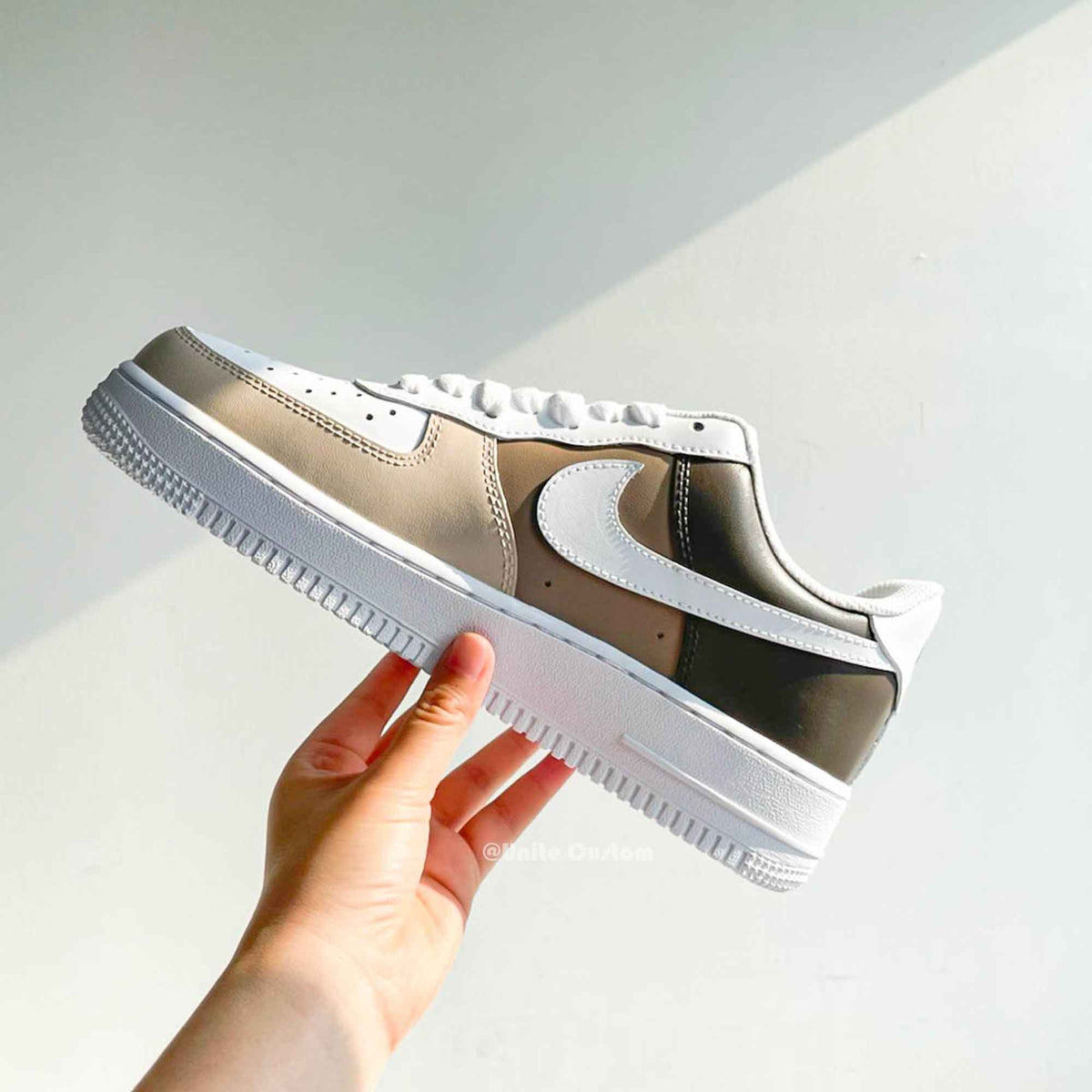 custom beige air force 1