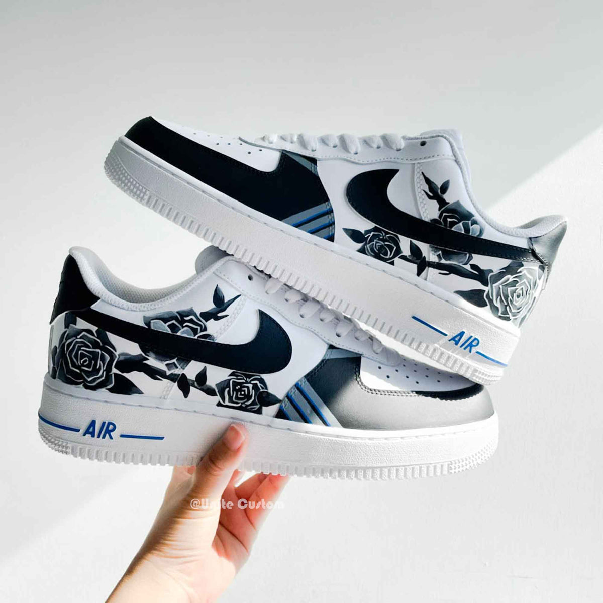 Black Rose Custom Air Force 1 – SHECUSTOMIZE