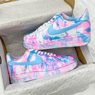 Blue Pink Air Force 1s Custom Shoes Sneakers-shecustomize