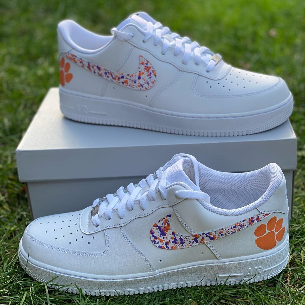 Clemson Custom Air Force 1’s-shecustomize