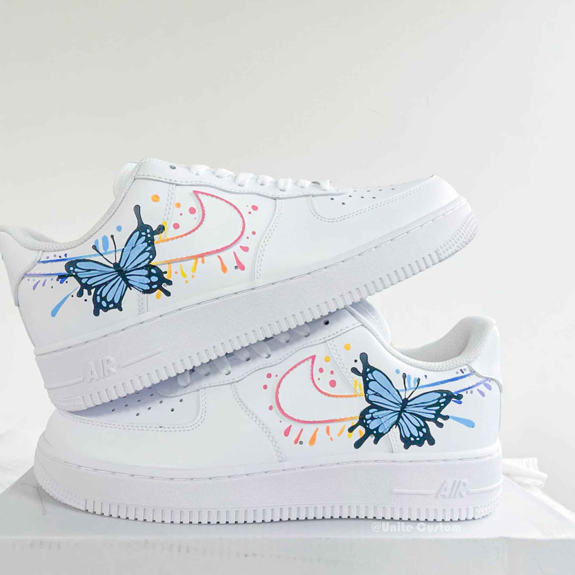 Colorful Butterfly Custom Air Force 1-shecustomize