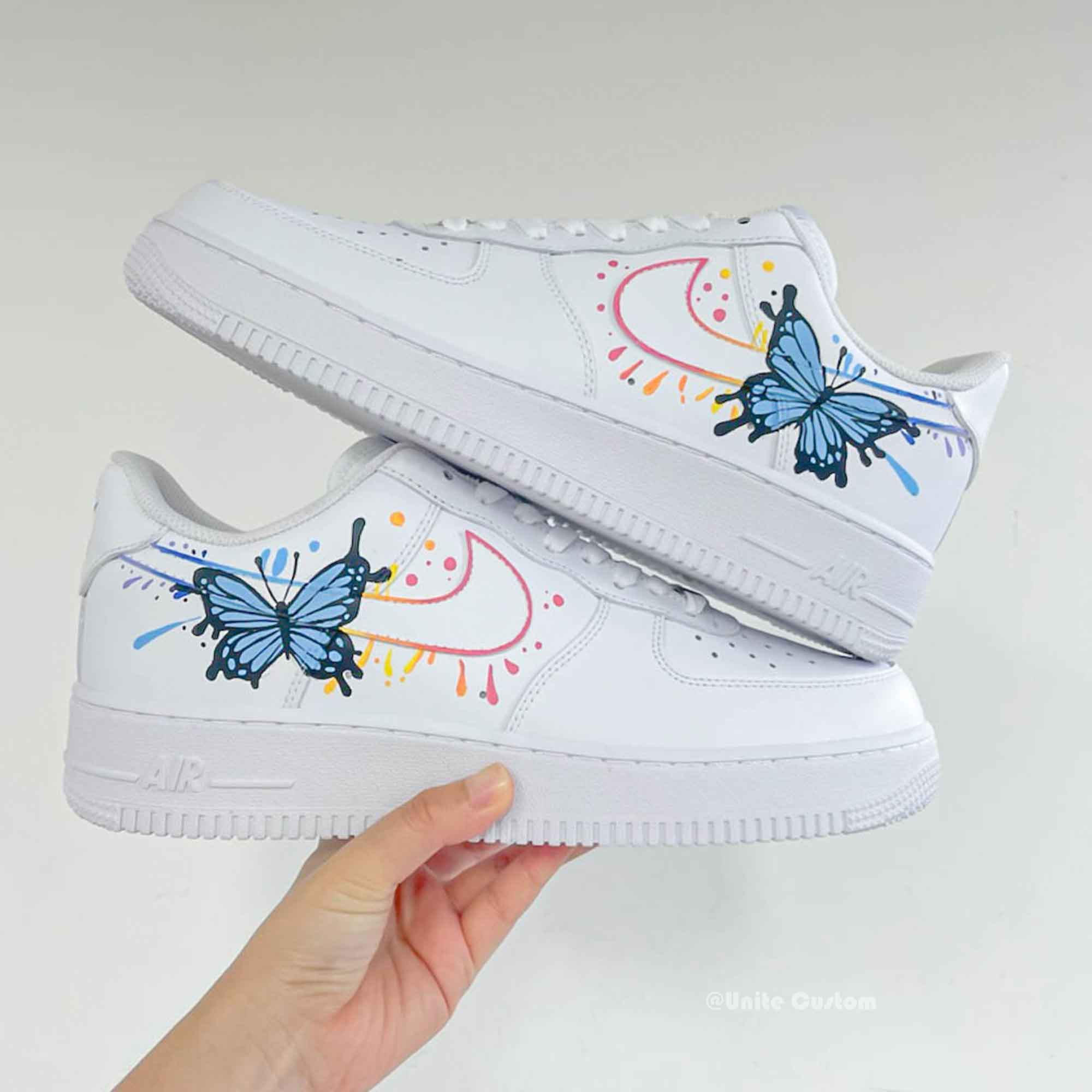 Colorful Butterfly Custom Air Force 1-shecustomize