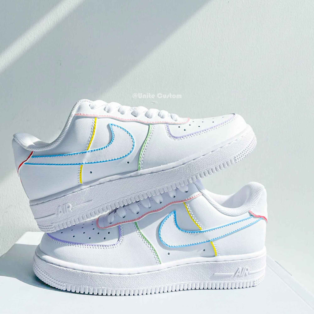 Colorful Lines Custom Air Force 1-shecustomize