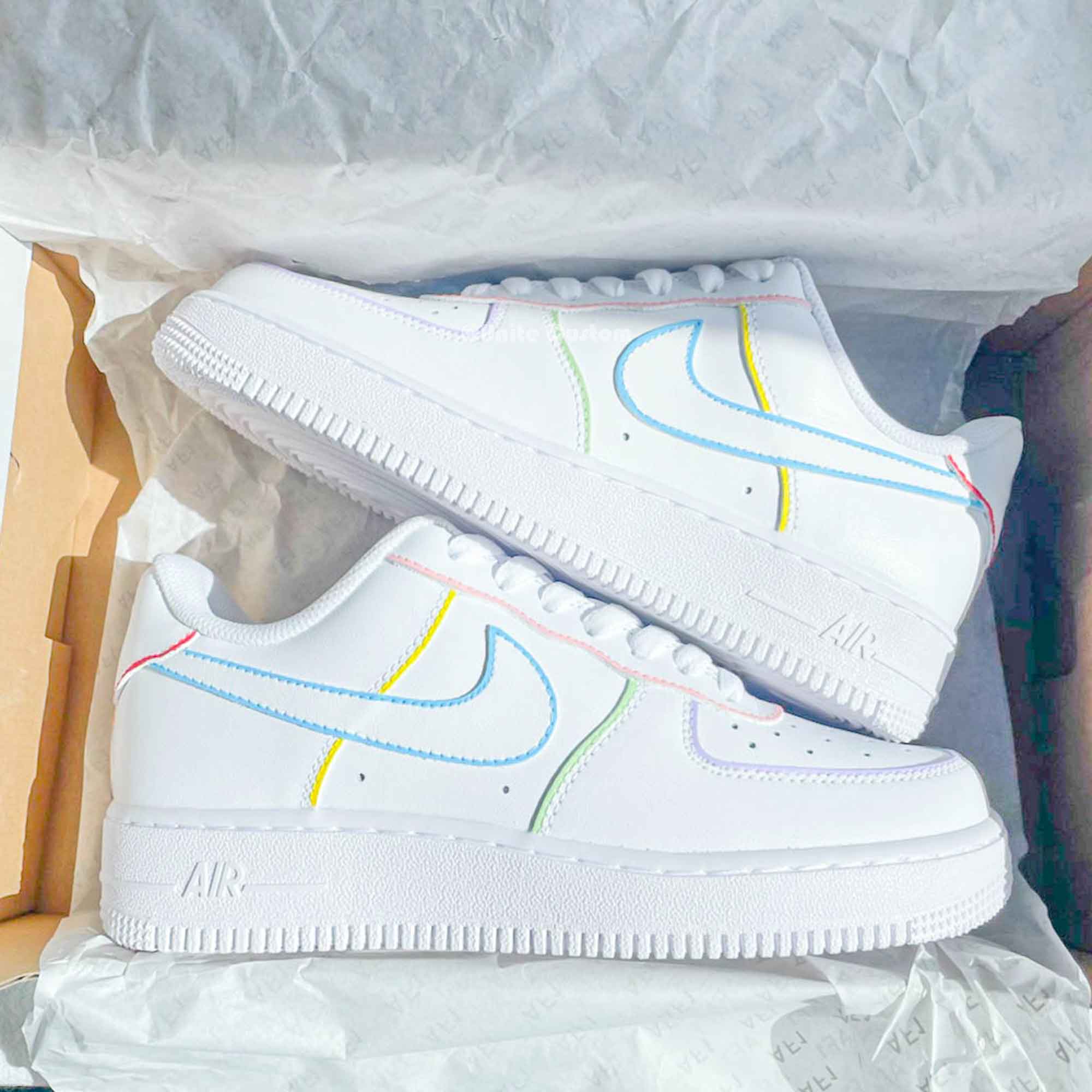 Colorful Lines Custom Air Force 1-shecustomize