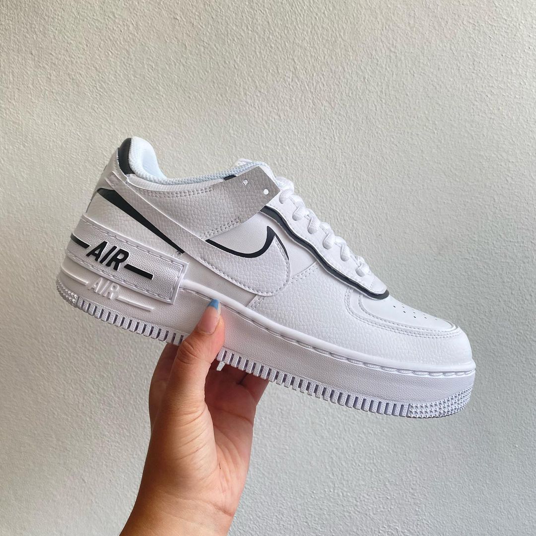 Custom Af1 Shadow With Black Details SHECUSTOMIZE