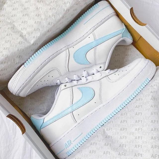 Custom Air Force 1 Baby Blue-shecustomize