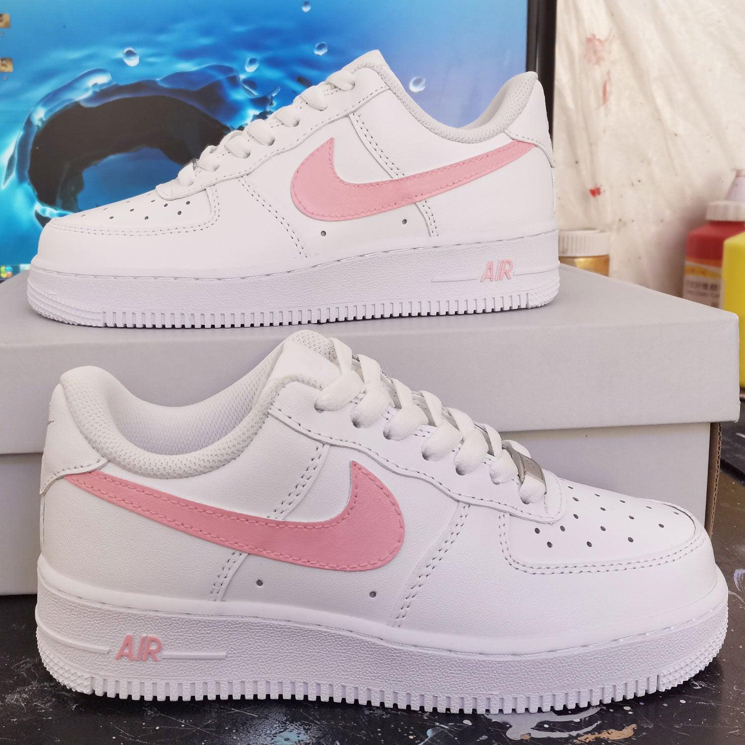 Air force 1 store baby pink tick