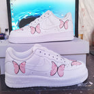 Custom Air Force 1 Butterfly Baby Pink-shecustomize