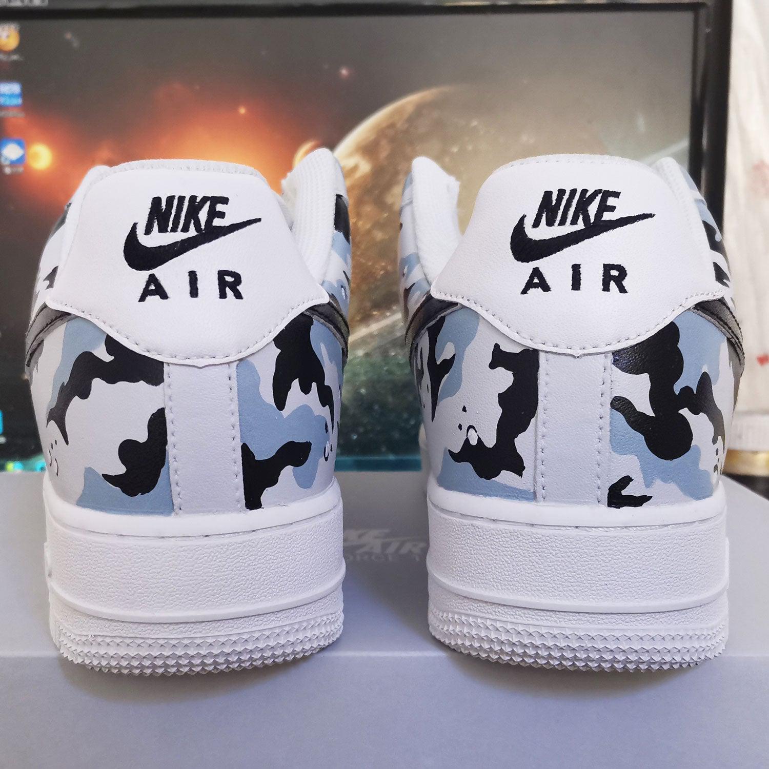Custom Air Force 1 Camouflage Grey-shecustomize