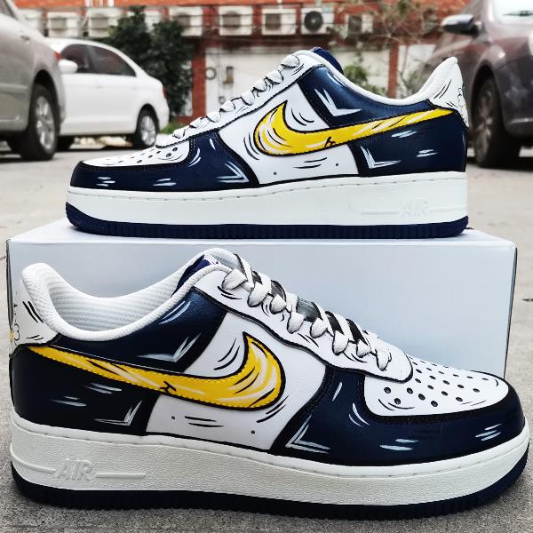 Custom Air Force 1 Cartoons Black-shecustomize