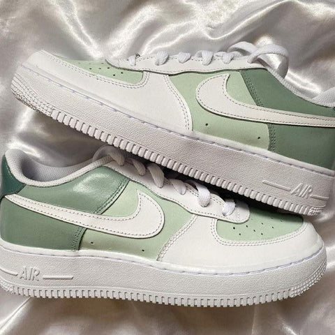 Custom Air Force 1 Green Gradient – SHECUSTOMIZE