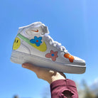 Custom Air Force 1 Hippie 70s Smiley Face-shecustomize